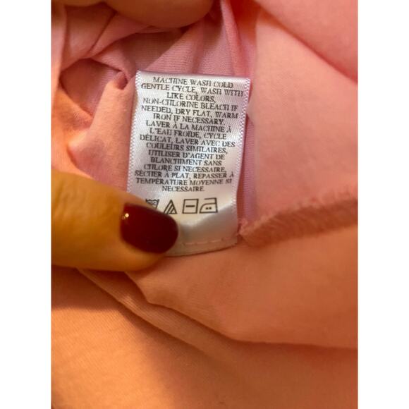 A.L.C. Poole Puff Sleeve Top Tee Shirt Cotton Pink Size S - Picture 8 of 8